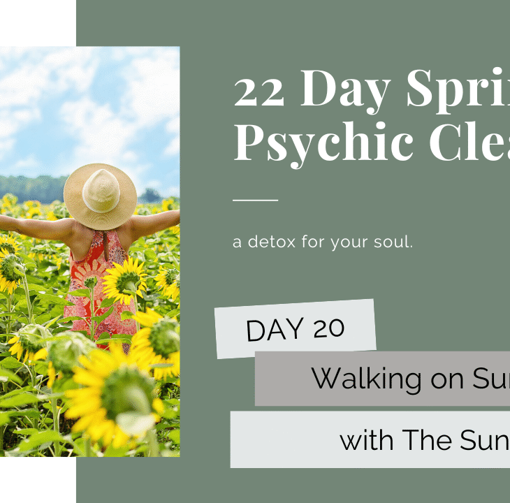 Day 20: Walking on Sunshine