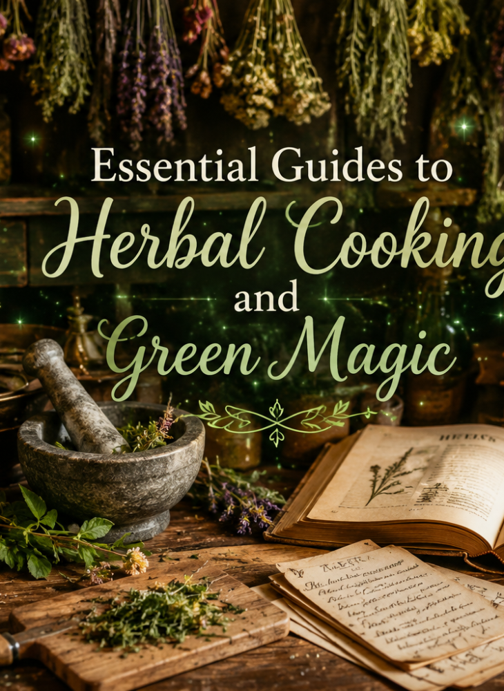 Essential Guides to Herbal Cooking and Green Magic